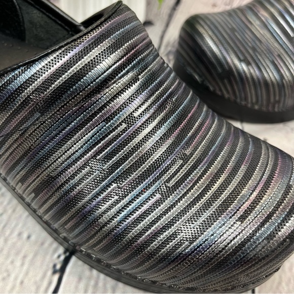 Dansko Professional Clogs Multi Twine Rainbow Metallic Stripe Sz EU 37 - Picture 5 of 14